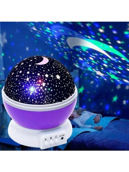 Monalisa Home Dönen Star Mastar Star Projeksiyon LED Gece Lambası USB Tavan Yıldız Yansıtma Işığı ürün görseli 1