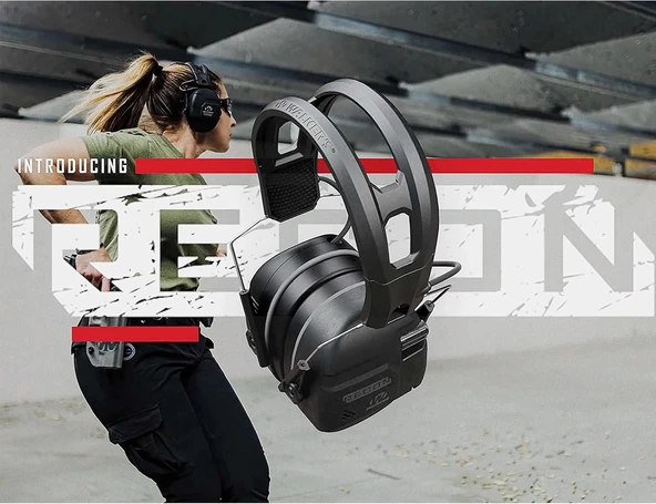 Walker's Recon IPX4 Dayanıklı Atış İşitme Korumalı Dijital Kulaklıklar - Siyah - 4