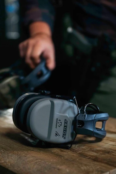 Walker's Recon IPX4 Dayanıklı Atış İşitme Korumalı Dijital Kulaklıklar - Gri - 5