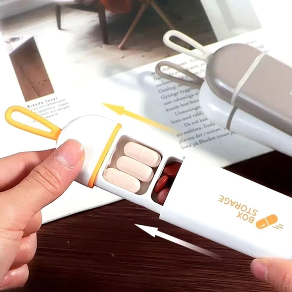 3 Bölmeli Seyahat Tipi İlaç Saklama Kutusu - Resim 5