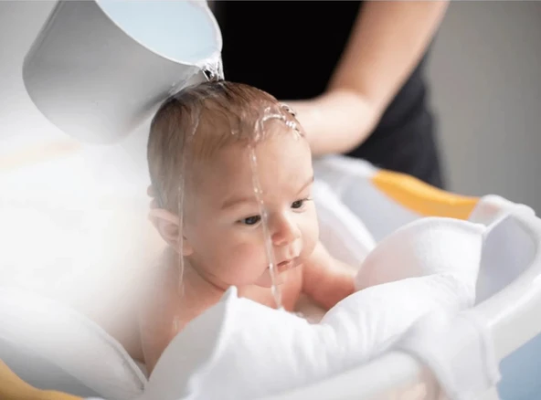 Babyjem Köpüklü Bebek Banyo Küvet Filesi 164 Gri - Resim 3