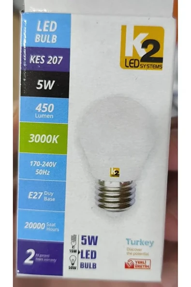 5W LED Ampul E27 Duy - 2