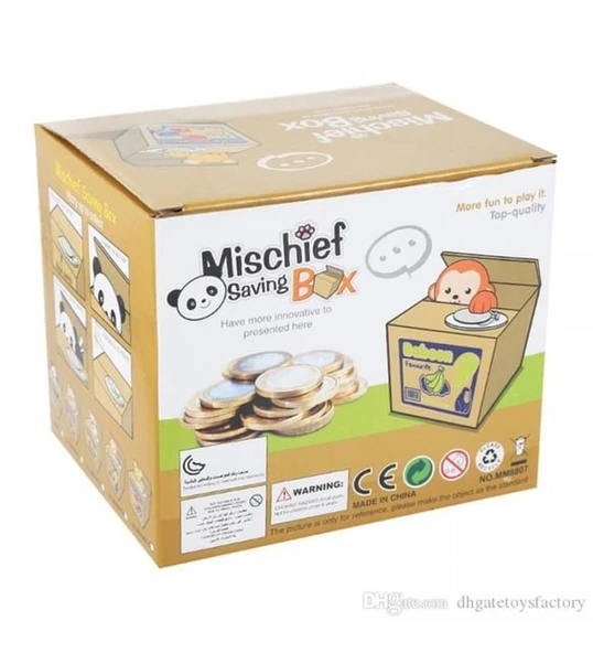 Monalisa Home Renkli  Figürlü Gösterişli Elektronik Kedi Sesli  Lüks Kumbara ürün görseli 1