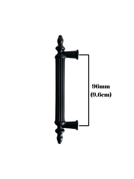 Plastik Siyah Kulp Mobilya ve Dolap Kulpu(SİYAH)(96MM - 128MM - 160MM) Siyah 96mm 96mm - 1 ADET - Resim 4
