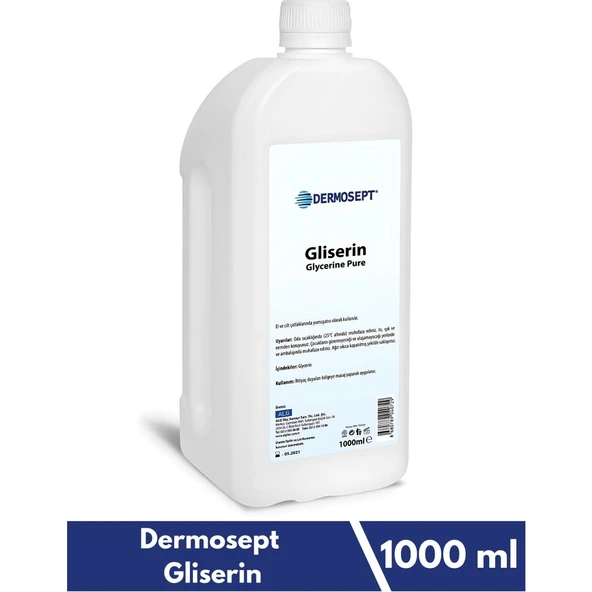 Gliserin Serumu 1000 ml - Unisex, El ve Cilt İçin Nemlendirici, Yumuşatıcı ve Dezenfekte Edici