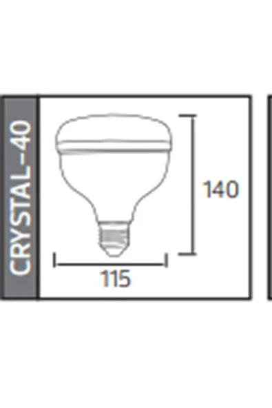Crystal 40 LED Ampul 40W E27 - 2
