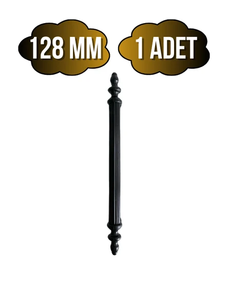 Plastik Siyah Kulp Mobilya ve Dolap Kulpu(SİYAH)(96MM - 128MM - 160MM) Siyah 128mm 128mm - 1 ADET ürün görseli