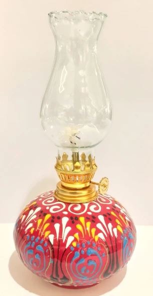Monalisa Home Kırmızı  Renk El Yapımı Gaz Lambası ürün görseli 1