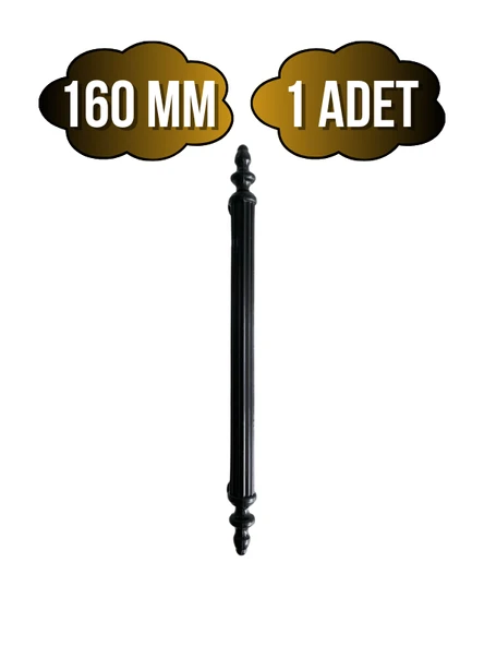 Plastik Siyah Kulp Mobilya ve Dolap Kulpu(SİYAH)(96MM - 128MM - 160MM) Siyah 160mm 160mm - 1 ADET ürün görseli