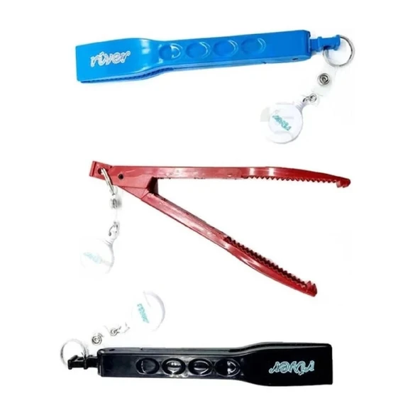 River Kilitli Balık Tutucu Maşası Kırmızı Renk - Resim 2