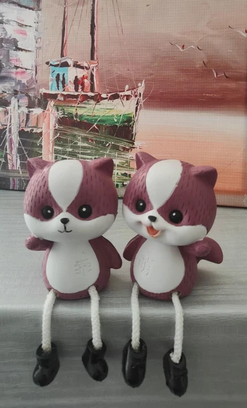 DEKORATİF OTURAN SİNCAP BİBLO GÜLKURUSU