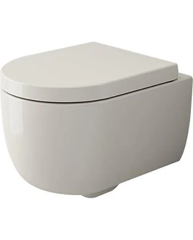 Bocchi V-Tondo Rimless Asma Klozet Kanalsız Kısa Kapak Hariç Parlak Bisküvi 1417-014-0128