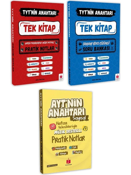 TYT’nin Anahtarı Süper 2’li & AYT’nin Anahtarı Sayısal Tüm Dersler Tek Kitap - 2