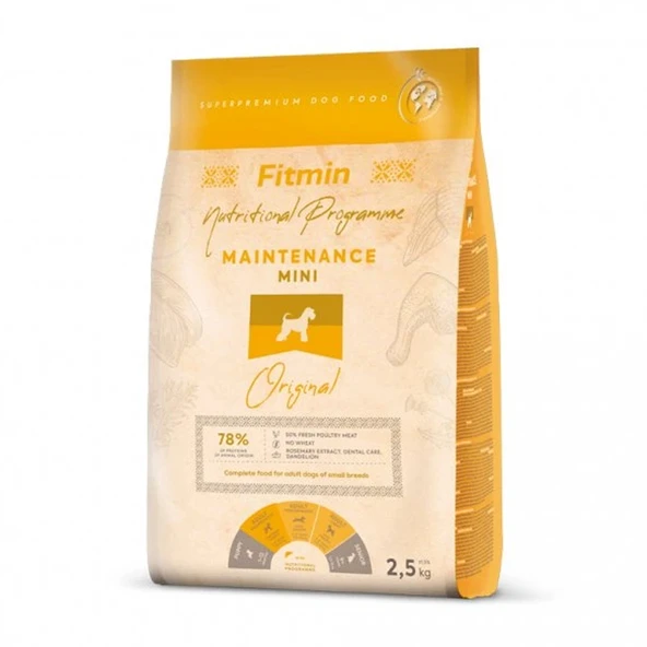 Fitmin Mini Taze Tavuk Etli Ufak Irk Yetişkin Köpek Maması 2,5 Kg ürün görseli 1