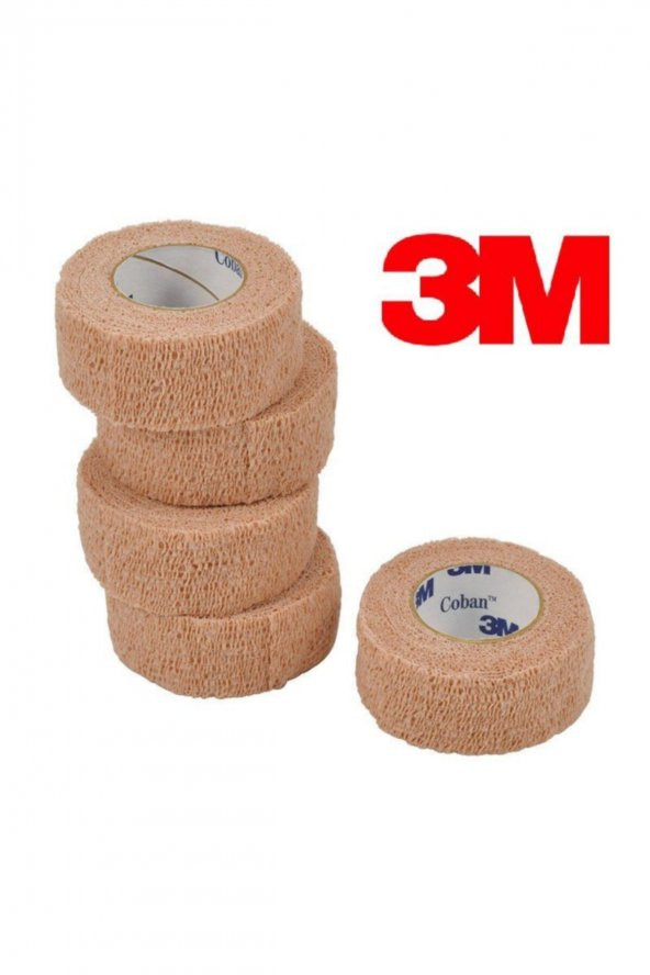 3m 5 Adet Coban 1581 Bandaj 2,5 cm x 4,5 m - 2