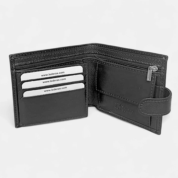 Lederax Hakiki Deri Yatay Patlı Erkek Cüzdan LD606 ürün görseli