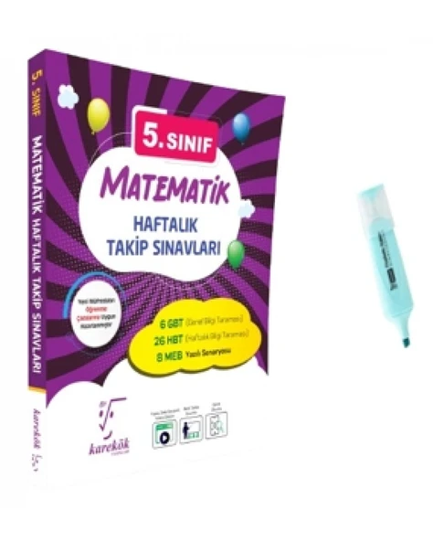 5.Sınıf Matematik Haftalık Takip Sınavları (Yeni Müfredat) ürün görseli 1