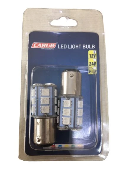 Motosiklet ve Otomobil Stop Ampul 18led 1016 Çakar Kırmızı Şaşı - Resim 5