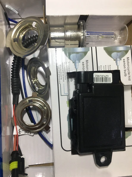 Carub Motosiklet Hibrid Zenon 8000K Buz Mavisi - Resim 4