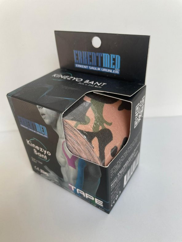 ErkentMed Ten renk Asger kamuflaj Tape Kinesio Ağrı Sporcu Bandı Yüz & Güzellik Kinesiology Bant - 1