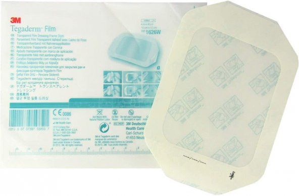 (25 Adet) 3M Tegaderm 1626W Şeffaf PU Yara Örtusu Su Geçirmez 10cmx12cm
