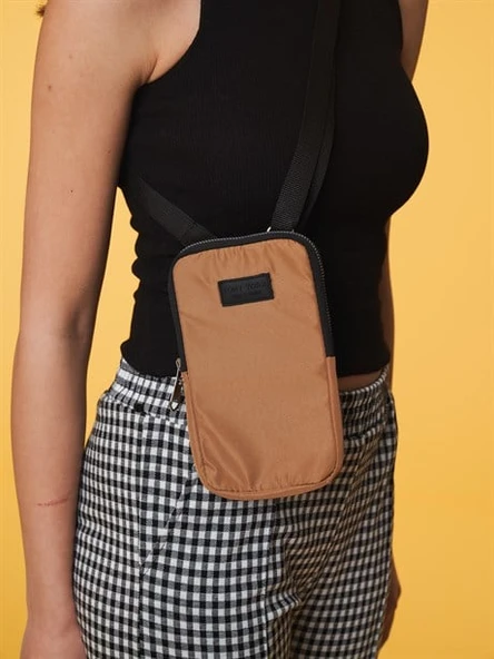 Monalisa Home Lüks Figürlü Bölmeli Kahverengi Çanta ürün görseli 1