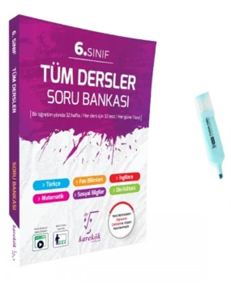 6.Sınıf Tüm Dersler Soru Bankası (Yeni Müfredat)