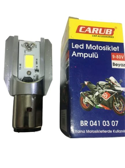 Power Led 12V 35/35W Kesik Tip Bosch tipi Ampul Beyaz Işık Carub - Resim 4