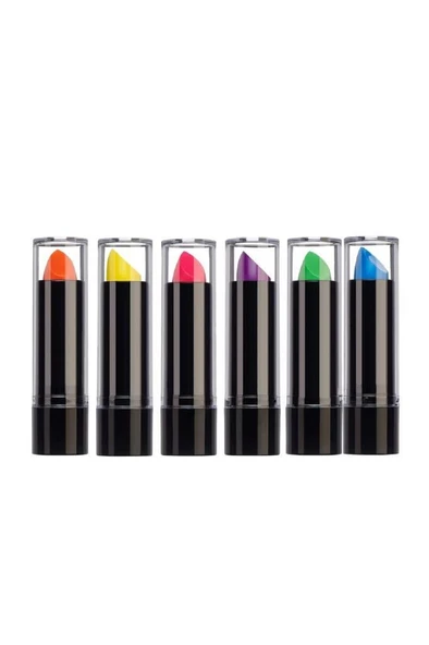 6 Adet Glow Parti Ruj Karanlıkta Parlayan Yanan Uv Neon Fosforlu Lipstick Dudak Yüz Boyama - 2