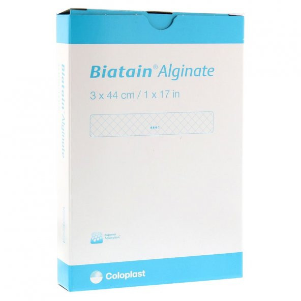 (10Adet) Coloplast 3740 Biatain Alginate Şerit Yara Örtüsü / Dolgu, 3cm x 44cm