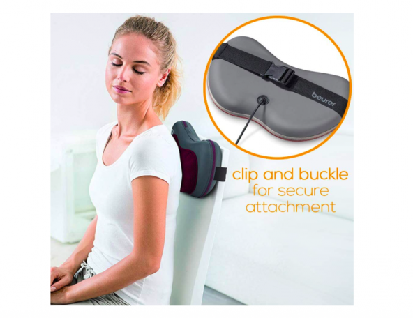 Beurer MG 149 Shiatsu kızılötesi ışık ısı fonksiyonlu Sırt Ense Boyun Bacak Masaj Aleti Yastığı - 3