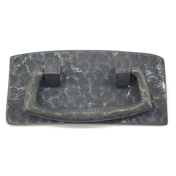 Antika Tarz Dekoratif Pirinç Otantik Dövme Kapı Kulbu - 45x90 Mm, Oksit - 1