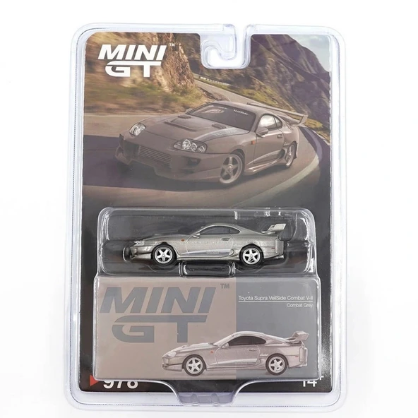 NessiWorld GT 1/64 Toyota Supra VeilSide Combat V-II Combat Grey - Blister Paket - 2
