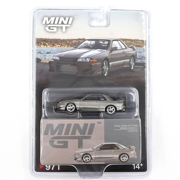 NessiWorld GT 1/64 Nissan Skyline GT-R(R32) Veilside Combat C-I Veilside Combat Grey - Blister Paket - 2