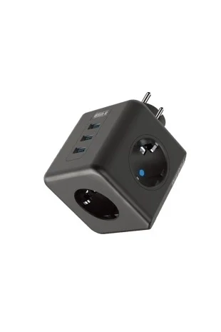 Termal Akım Korumalı Isıya Dayanıklı 3 lü Duvar Tipi Priz 3x Usb 1x Type-c - 2