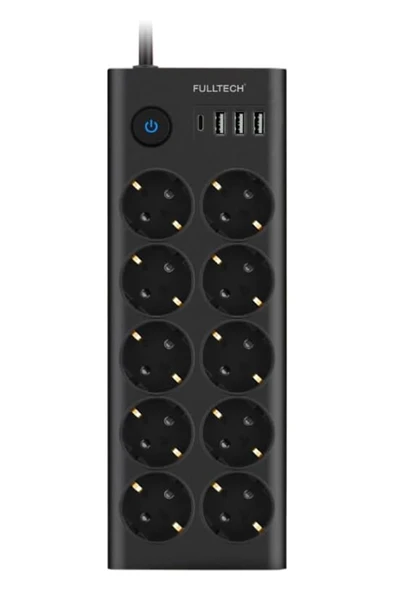 Ftr14 Type-c Girişli Akım Korumalı 10 lu Priz, 3 Usb - 1