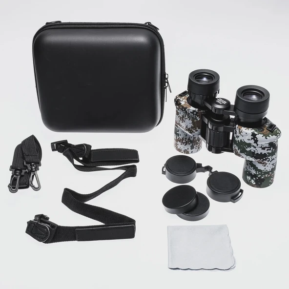 7x30 Profesyonel Su Geçirmez El Dürbünü 1000m/137m - Kamuflaj - Resim 3