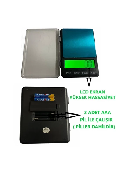 Mh-999 Pratik Dijital Hassas Mutfak Terazisi Hassas Tartı 600 G /0.01 Gr. Hassasiyet - 3