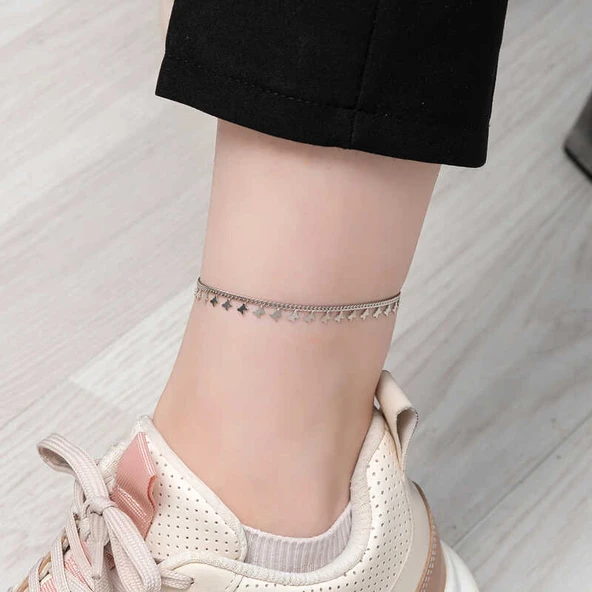 925 Ayar Gümüş Kelebek Halhal T8100 (599599) - Resim 3