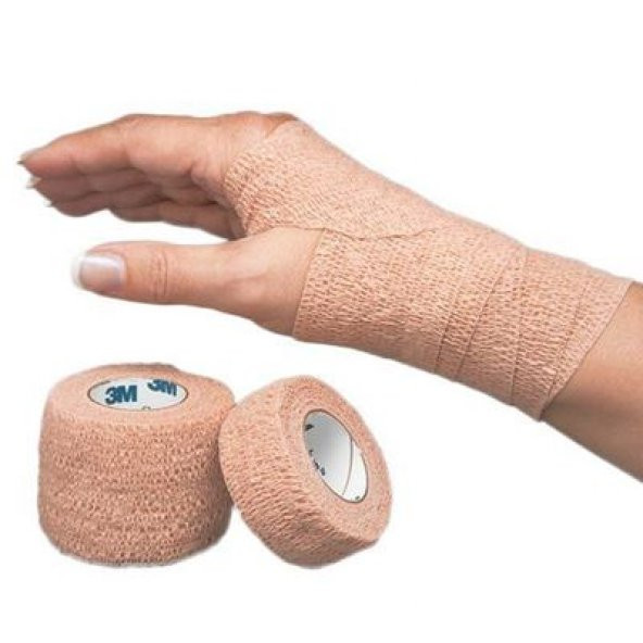 3M 1581 Coban (10Adet) Kendinden Yapışkanlı Sabitleme Sporcu Bandaj 2,5cm x 4,5m - 3