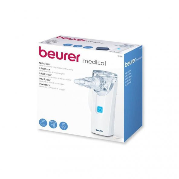 Beurer IH 55 Mini Pilli Nebulizatör Cihazı Yüksek Nebulizasyon Kapasite Alman Kalite - 4