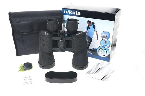 10x50 Profesyonel El Dürbünü - Mavi  Mercek - Süper Netlik - 1000m/56m- ürün görseli 1