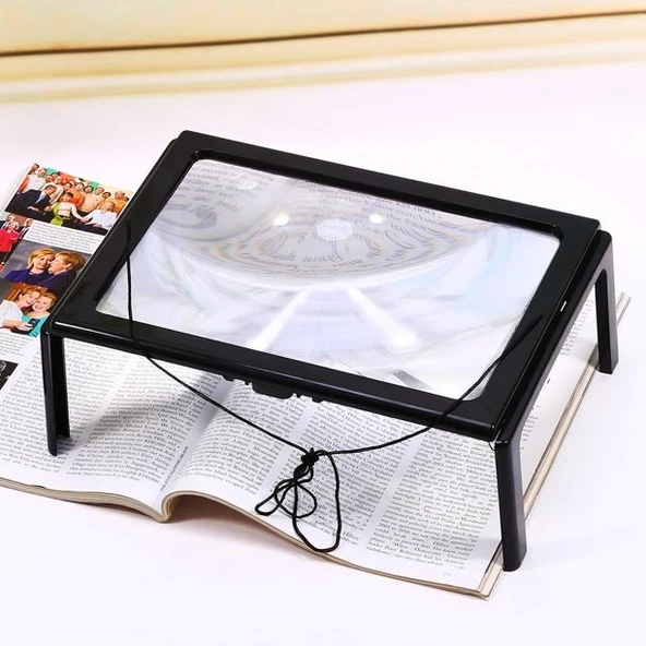 -led Işıklı Kitap  Okuma Büyüteç - 2