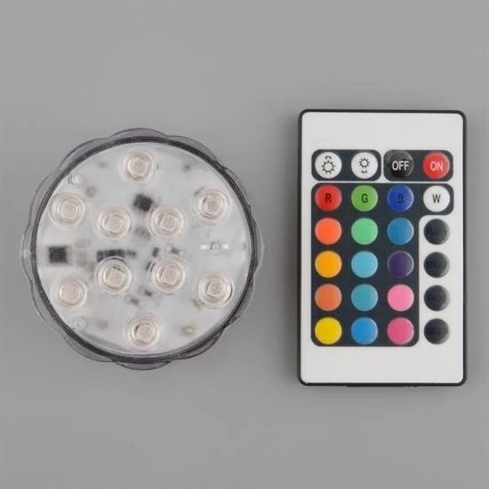 Su Geçirmez Kumandalı Renk Değiştiren Rgb Su Altı Led Lamba Spot - 6