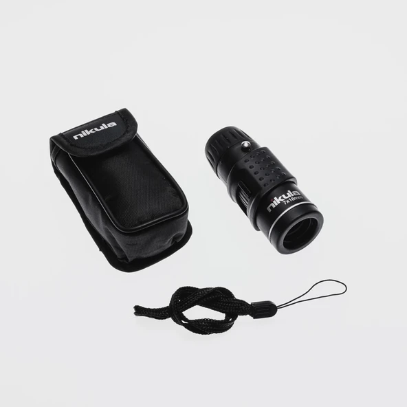 Nıkula 7x18  Avuç Içi  Kauçuk Kaplamalı Hd Optik, Cepte Taşınan Mini Monoküler Dürbün ürün görseli 1