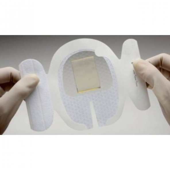 (5ADET) 3M Tegaderm 1657R CHG Şeffaf Film Yara Örtüsü Jelli 8,5cm x 11,5cm - 2