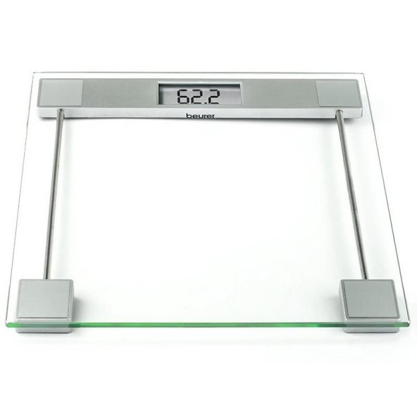BEURER GS11 DİJİTAL Emniyetli Camdan BASKÜL TARTI TERAZİ BÜYÜK LCD EKRAN - 3