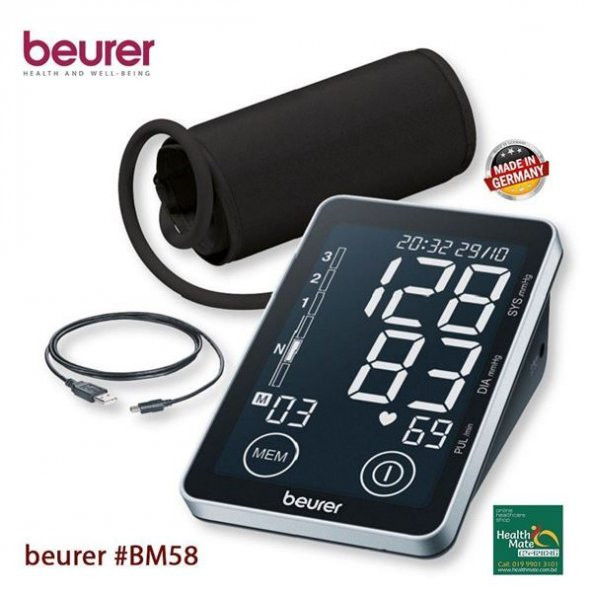 BEURER BM 58 KOLDAN ÖLÇER TANSİYON ALETİ SENSÖRLÜ DOKUNMATİK DÜĞME - 4