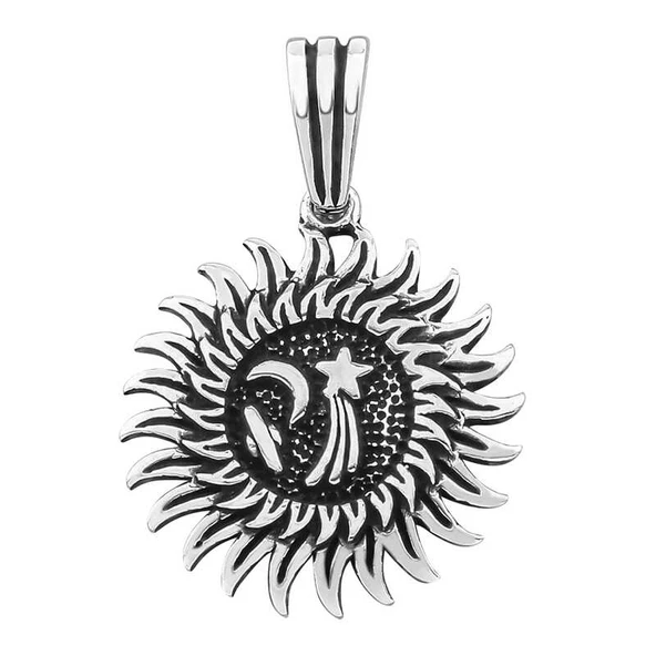 925 Ayar Gümüş Galaksi Erkek Kolye Ucu T7520 (599599) ürün görseli 1