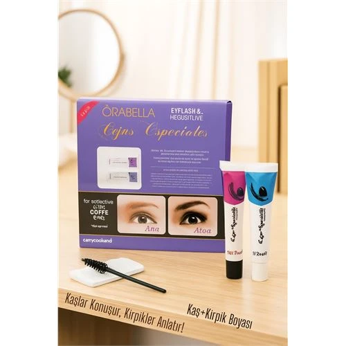 KAHVE Kaş ve Kirpik Boyası Profesyonel Orabella ürün görseli